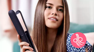  Keratin ceramic plates for smooth gliding and shiny hair